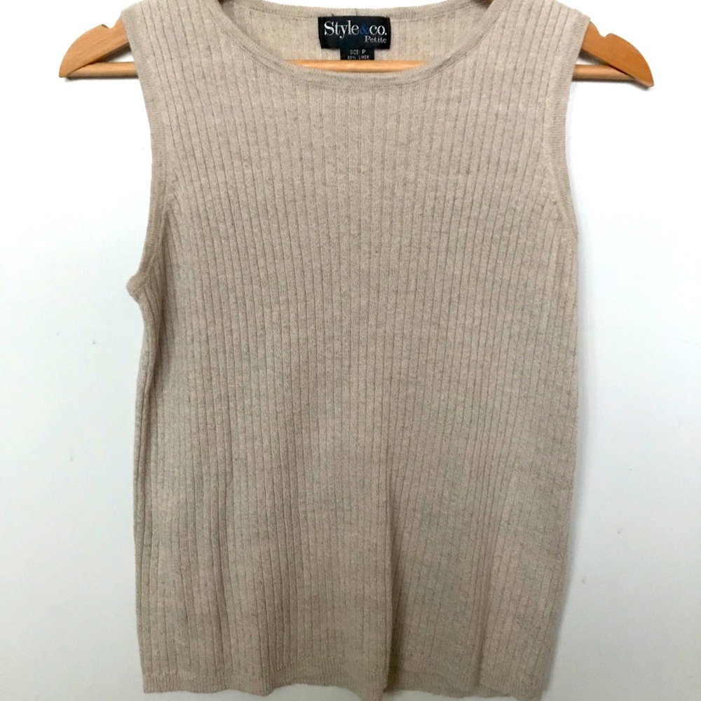 Style&Co Sweater Tank Top